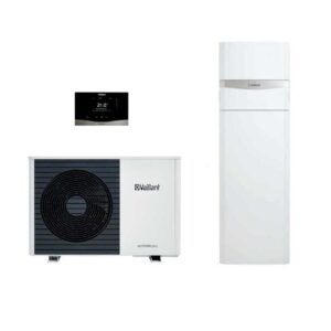 Aerotermia Vaillant AroTHERM plus compacta 15 uniTOWER con acumulador de 185L